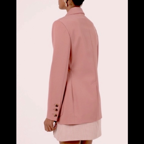 NWT Topshop Suiting Blazer in Mauve - Picture 3 of 10
